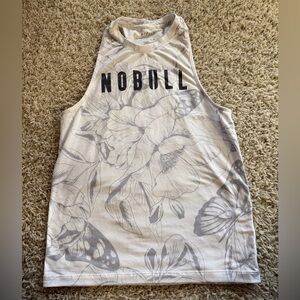 NOBULL Gray and Cream Athletic Tank